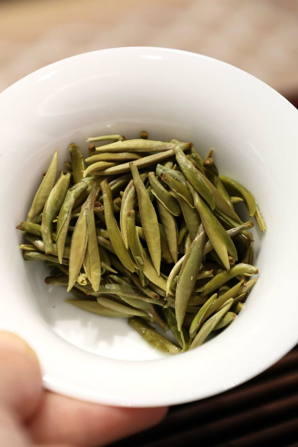 Fuding old tree Silver Needle, 2026 first flush white tea. Single bud, densely downy, silky and sweet. Drink now or age for years. Limited spring harvest.