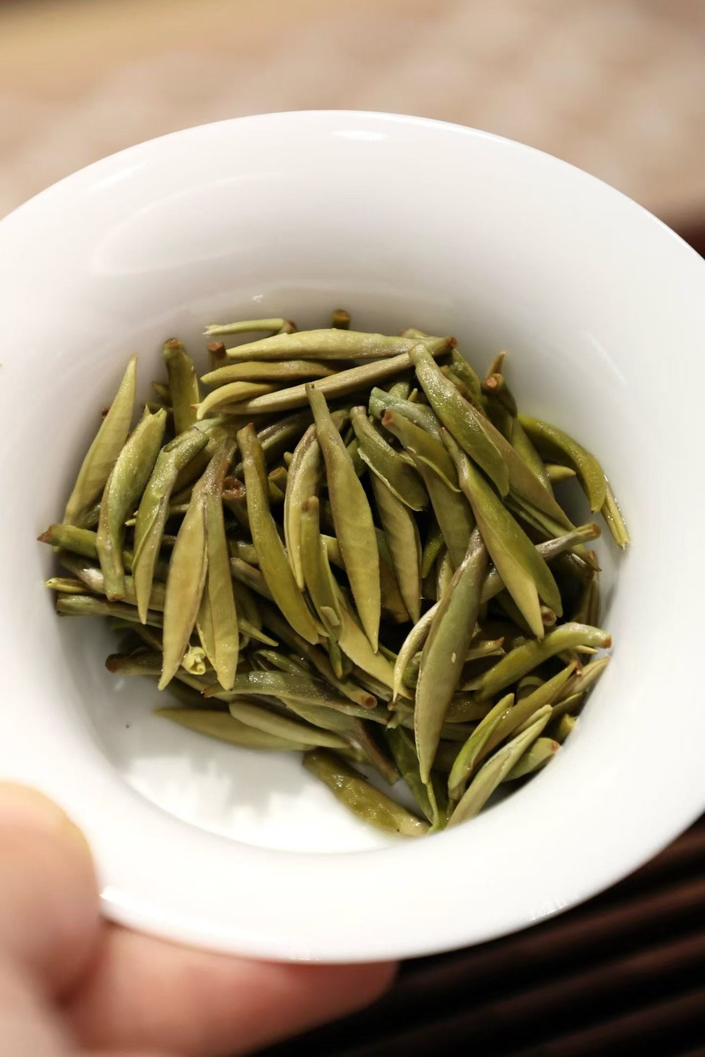 Fuding old tree Silver Needle, 2026 first flush white tea. Single bud, densely downy, silky and sweet. Drink now or age for years. Limited spring harvest.