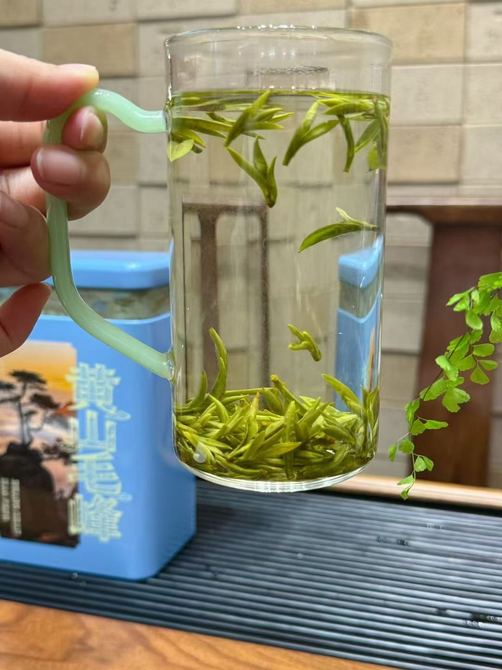 Huangshan Mao Feng 2026 pre-Qingming green tea, first harvest. Fresh, aromatic, naturally sweet. One of China's ten famous teas. Limited spring season.