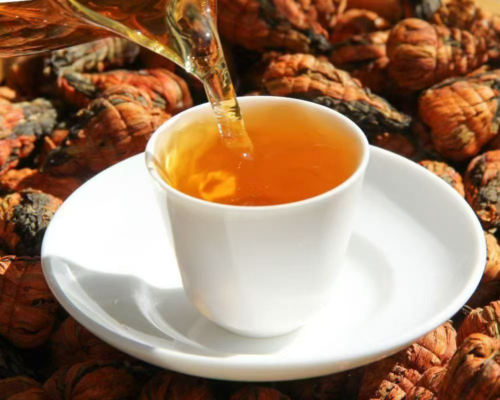 Lily pagoda blooming black tea. Handcrafted flower tea that opens in the cup. Smooth, naturally sweet, warm floral finish. A cup worth slowing down for.