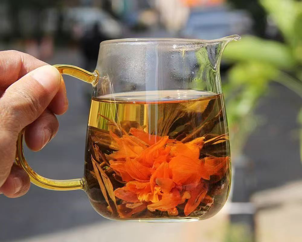 Lily pagoda blooming black tea. Handcrafted flower tea that opens in the cup. Smooth, naturally sweet, warm floral finish. A cup worth slowing down for.